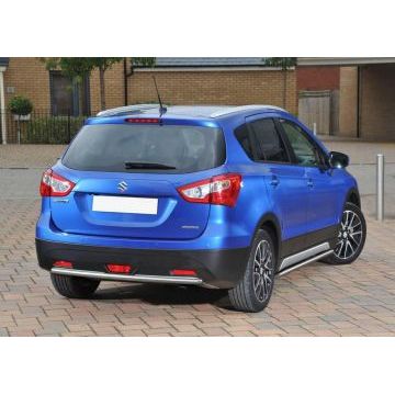 Защита заднего бампера 42 мм Rival для Suzuki SX4 2013-2016