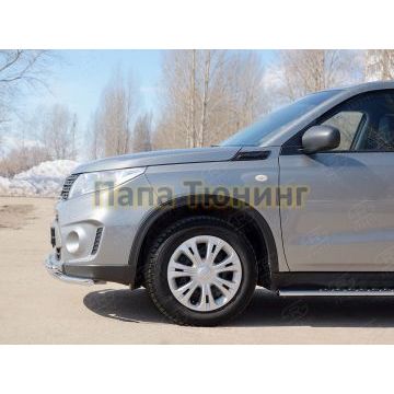 Защита передняя двойная 42-d42 РусСталь для Suzuki Vitara 2015-