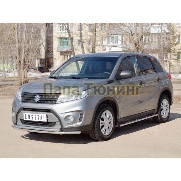 Защита передняя двойная 42-d42 РусСталь для Suzuki Vitara 2015-