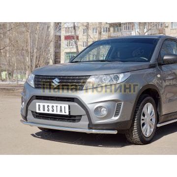 Защита переднего бампера d42 РусСталь для Suzuki Vitara 2015-