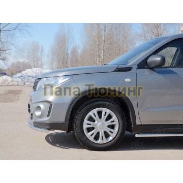 Защита переднего бампера d42 РусСталь для Suzuki Vitara 2015-