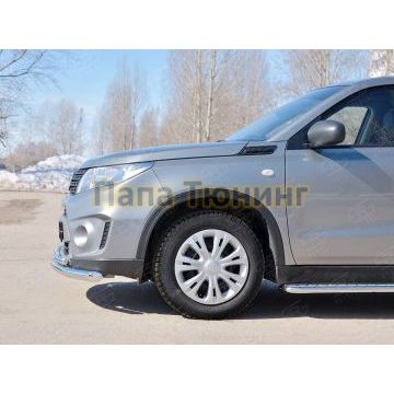 Защита передняя двойная d57-d42 РусСталь для Suzuki Vitara 2015-