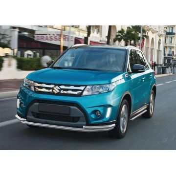 Защита передняя двойная 42-42 мм Rival для Suzuki Vitara 2015-