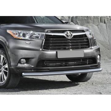 Защита переднего бампера 57 мм Rival для Toyota Highlander 2014-