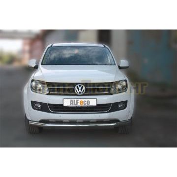 Защита переднего бампера 76 мм ALFeco для Volkswagen Amarok 2010-2016