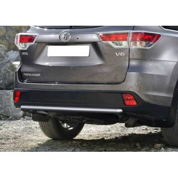 Защита заднего бампера 57 мм Rival для Toyota Highlander 2014-