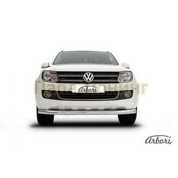 Защита переднего бампера 76 мм Slitkoff для Volkswagen Amarok 2010-2016 Защита переднего бампера 76 мм Slitkoff для Volkswagen Amarok 2010-2016