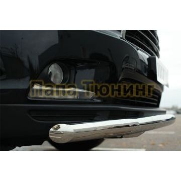 Защита переднего бампера d57 РусСталь для Toyota Highlander 2014-2016