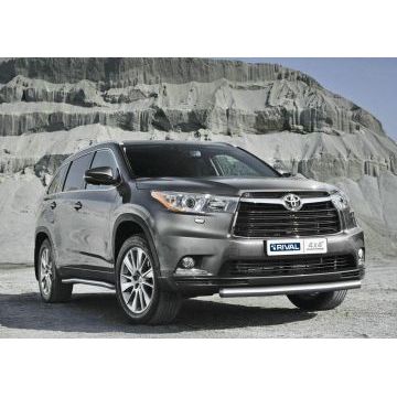 Защита переднего бампера 76 мм Rival для Toyota Highlander 2010-2014