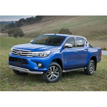 Защита передняя двойная 76-57 мм Rival для Toyota Hilux 2015-