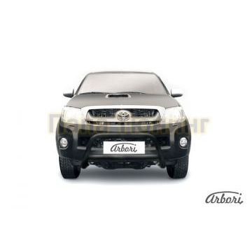 Кенгурин чёрная сталь низкий 57 мм Slitkoff для Toyota Hilux 2008-2011 Кенгурин чёрная сталь низкий 57 мм Slitkoff для Toyota Hilux 2008-2011