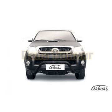 Кенгурин чёрная сталь низкий широкий мини 57 мм Slitkoff для Toyota Hilux 2008-2011 Кенгурин чёрная сталь низкий широкий мини 57 мм Slitkoff для Toyota Hilux 2008-2011