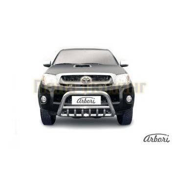 Кенгурин низкий с клыками 57 мм Slitkoff для Toyota Hilux 2008-2011 Кенгурин низкий с клыками 57 мм Slitkoff для Toyota Hilux 2008-2011