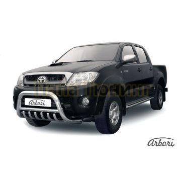 Кенгурин низкий с клыками 76 мм Slitkoff для Toyota Hilux 2008-2011 Кенгурин низкий с клыками 76 мм Slitkoff для Toyota Hilux 2008-2011