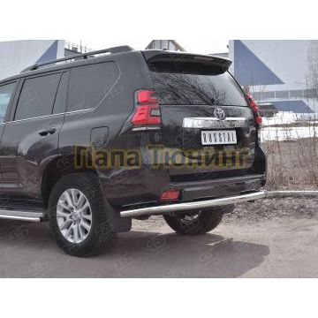 Защита заднего бампера d57 РусСталь для Toyota Land Cruiser Prado 150 2017-