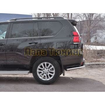 Защита заднего бампера d57 РусСталь для Toyota Land Cruiser Prado 150 2017-