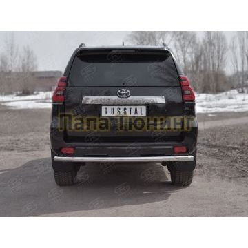 Защита заднего бампера d57 РусСталь для Toyota Land Cruiser Prado 150 2017-