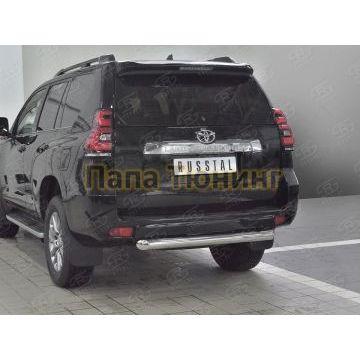Защита заднего бампера d76 РусСталь для Toyota Land Cruiser Prado 150 2017-