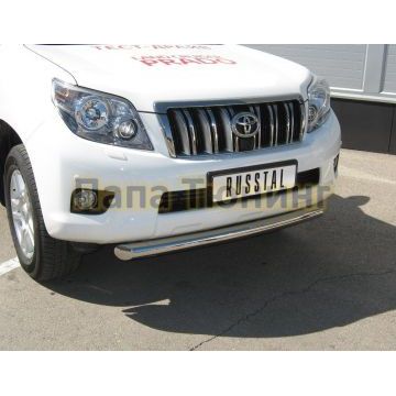 Защита переднего бампера d76 РусСталь для Toyota Land Cruiser 150 2009-2013