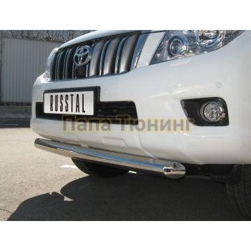 Защита переднего бампера d76 РусСталь для Toyota Land Cruiser 150 2009-2013