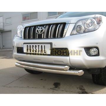 Защита передняя двойная d76-d57  РусСталь для Toyota Land Cruiser 150 2009-2013