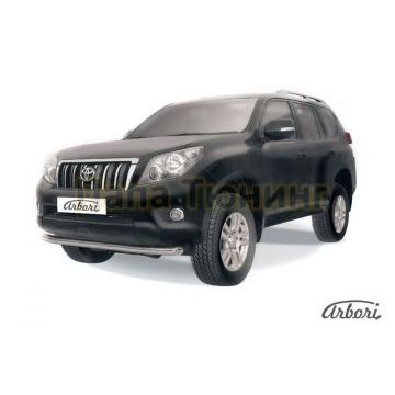 Защита переднего бампера 76 мм Slitkoff для Toyota Land Cruiser Prado 150 2009-2013