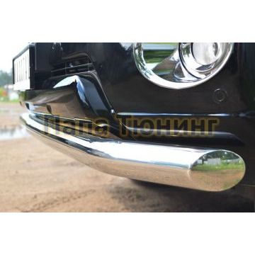 Защита переднего бампера d76 РусСталь для Toyota Land Cruiser 150 2013-2017