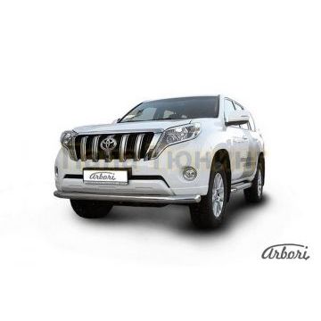 Защита переднего бампера 76 мм Slitkoff для Toyota Land Cruiser Prado 150 2013-2017 Защита переднего бампера 76 мм Slitkoff для Toyota Land Cruiser Prado 150 2013-2017