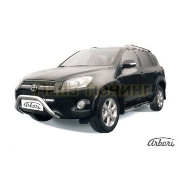 Кенгурин мини 76 мм на длинную базу Slitkoff для Toyota RAV4 2009-2010