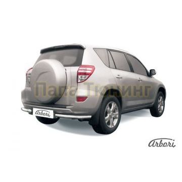 Защита задняя уголки 57 мм Slitkoff для Toyota RAV4 2009-2010