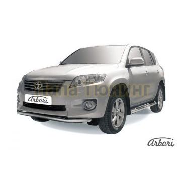 Защита переднего бампера 57 мм Slitkoff для Toyota RAV4 2010-2013 Защита переднего бампера 57 мм Slitkoff для Toyota RAV4 2010-2013