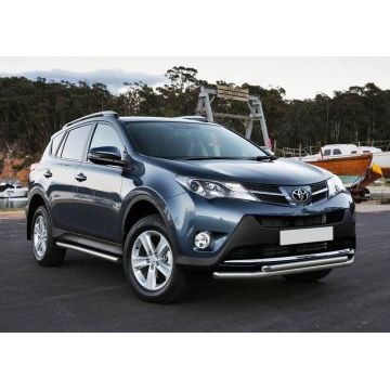 Защита передняя двойная 57-57 мм Rival для Toyota RAV4 2013-2015