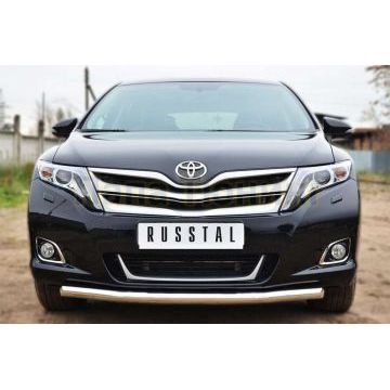 Защита переднего бампера d57 РусСталь для Toyota Venza 2012-2017