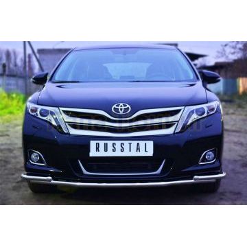 Защита передняя двойная с уголками 42-d42 РусСталь для Toyota Venza 2012-2017