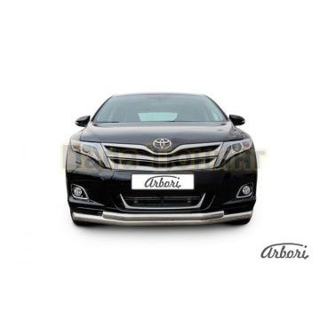Защита передняя двойная 76-57 мм Slitkoff для Toyota Venza 2012-2017 Защита передняя двойная 76-57 мм Slitkoff для Toyota Venza 2012-2017