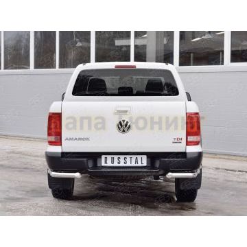 Защита задняя двойные уголки d57-d42 РусСталь для Volkswagen Amarok 2016- Защита задняя двойные уголки d57-d42 РусСталь для Volkswagen Amarok 2016-