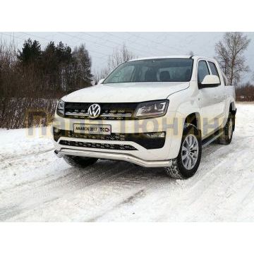 Защита передняя кенгурин 76 мм ТСС для Volkswagen Amarok 2016- Защита передняя кенгурин 76 мм ТСС для Volkswagen Amarok 2016-