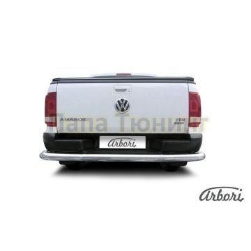 Защита заднего бампера 76 мм Slitkoff для Volkswagen Amarok 2016- Защита заднего бампера 76 мм Slitkoff для Volkswagen Amarok 2016-
