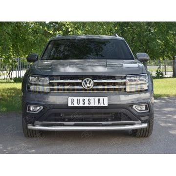 Защита переднего бампера d57 секции для Volkswagen Teramont 2018- Защита переднего бампера d57 секции для Volkswagen Teramont 2018-