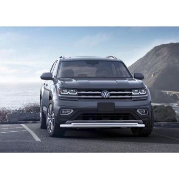 Защита передняя двойная 57-42 мм Rival для Volkswagen Teramont 2018-