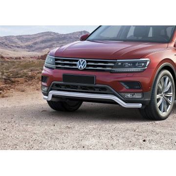Защита передняя волна 57 мм Rival для Volkswagen Tiguan 2016-