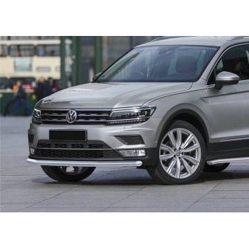 Защита переднего бампера 57 мм кроме Offroad Rival для Volkswagen Tiguan 2016-