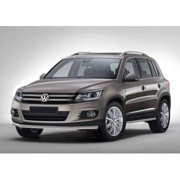 Защита переднего бампера 42 мм на Sport или Style Rival для Volkswagen Tiguan 2011-2016