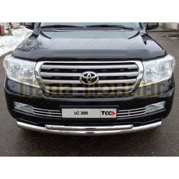 Накладка решётки радиатора 16 мм ТСС для Toyota Land Cruiser 200 2007-2011 Накладка решётки радиатора 16 мм ТСС для Toyota Land Cruiser 200 2007-2011