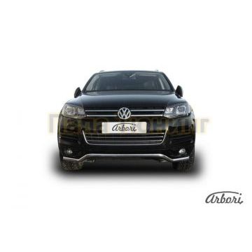 Защита передняя волна 57 мм Slitkoff для Volkswagen Touareg 2010-2017 Защита передняя волна 57 мм Slitkoff для Volkswagen Touareg 2010-2017