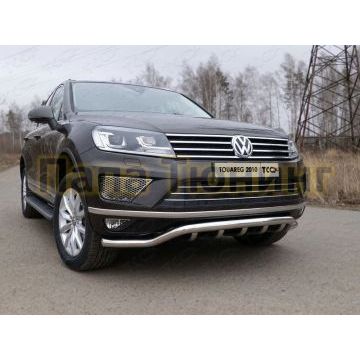 Защита передняя Кенгурятник 60-42 мм ТСС для Volkswagen Touareg 2014-2017 Защита передняя Кенгурятник 60-42 мм ТСС для Volkswagen Touareg 2014-2017