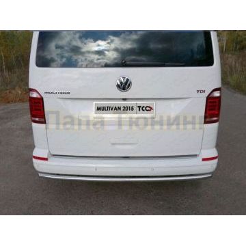 Защита заднего бампера 42 мм ТСС для Volkswagen Transporter T6 2015-