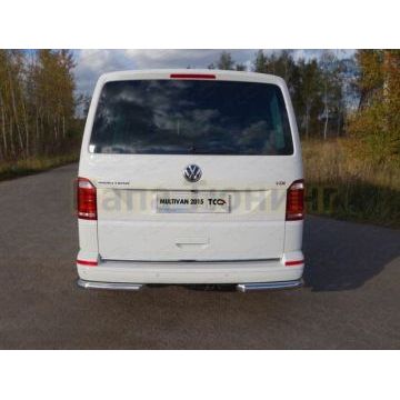 Защита задняя уголки 60 мм ТСС для Volkswagen Transporter T6 2015-
