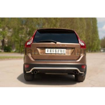 Защита заднего бампера d42 РусСталь для Volvo XC60 2008-2013