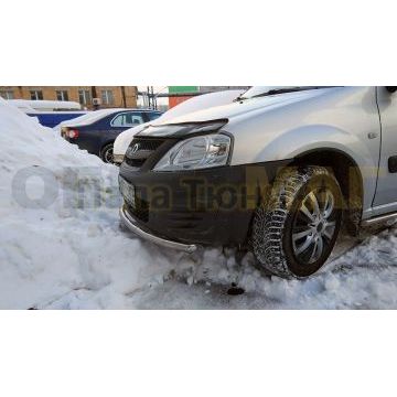 Защита переднего бампера d57 РусСталь для Lada Largus 2012-
